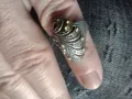 стар дамски сребърен пръстен, снимка 1