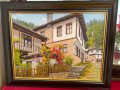 Маслена картина ,,Селска къща”, снимка 1 - Картини - 40814152