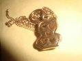 ПОЗЛАТЕНО СЛАДКО КОТЕНЦЕ с ЦИРКОНИ ЕМАЙЛ АРТ ВИСУЛКА ПЕНДАНТ ФИГУРКА 24752, снимка 5