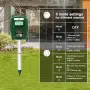 Нов Соларен ултразвуков репелент за котки животни PIR сензор LED за градина двор защита, снимка 2