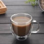 Стъклена чаша за кафе с двойно дъно 200ml, снимка 1