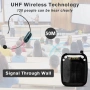 SHIDU S611 Voice Amplifier – преносим гласов усилвател с безжичен UHF микрофон, снимка 3