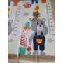 4138 Сгъваемо детско килимче за игра, топлоизолиращо 180x200x1cm - Мече и Лунапарк, снимка 2