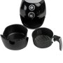 Фритюрник с горещ въздух Air Fryer Voltz V51980C, 1600W, 2.6 литра, 80°C~200°C, Таймер, Черен, снимка 3