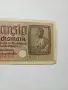 ГЕРМАНИЯ БАНКНОТА 20 МАРКИ 1939 Г , снимка 3