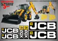 JCB строителна техника и механизация стикери, снимка 3