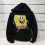 Нов детски суичър с дигитален печат Спондж боб в черен цвят, снимка 6