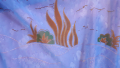 Уникален шал - рисувана коприна- от остров Мавриций, снимка 2