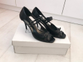 Италиански елегантни обувки от естествена кожа с каишки Carlo Venti, 39 номер, снимка 1 - Дамски елегантни обувки - 28079813