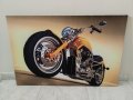 Светеща картина с Led осветление - Harley Davidson 2 , снимка 1 - Картини - 35685122