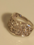 сребърен пръстен с камъни , снимка 4