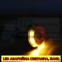 Диоден авариен буркан за стойка, 12-24V маяк, Сигнална лампа маяк за трактори, комбайни и др., снимка 3