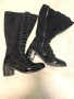 Елегантни дамски ботуши (лак и велур), снимка 5