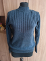 Тъмно син пуловер , снимка 1 - Блузи с дълъг ръкав и пуловери - 44398667