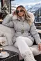 Michael Kors Дамско Зимно Яке С Пух На Качулката И Колан - 2 Цвята Код SK2183, снимка 4