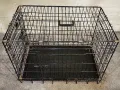 метална сгъваема клетка за куче 78x49x57см за транспорт и стационар, снимка 1
