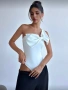 Бяло боди с панделка, снимка 3