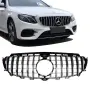 Хром/черна решетка тип GT за Mercedes E класа, снимка 1