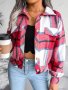 Модно дамско преходно карирано яке, 5цвята , снимка 4