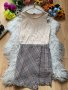 Бежова рокля с каре Mayoral, снимка 1 - Рокли - 42100550