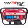 Четиритактов Бензинов генератор 4.5 kW с дистанционно запалване KraftWorld PRO Агрегат за ток с елек, снимка 2