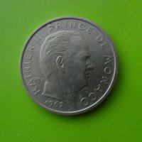 20 цента 1962 г. монета Монако, снимка 2 - Нумизматика и бонистика - 39568456