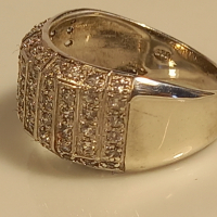 сребърен пръстен с камъни , снимка 2 - Пръстени - 44596269