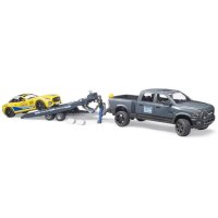 BRUDER Пикап с лебедка и спортен автомобил RAM 2500 02504, снимка 2 - Коли, камиони, мотори, писти - 40276362
