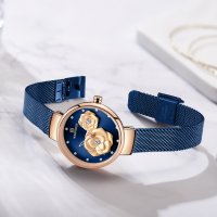 Дамски часовник NAVIFORCE Blue/Gold 5013 RGBEBE., снимка 4 - Дамски - 34723865