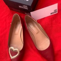100% Love Moschino Кожени остри обувки, Номер 39, снимка 5 - Дамски елегантни обувки - 34755546