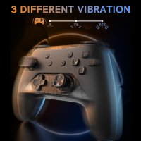 Безжичен контролер за игри Gozxaiv, 3-степенна вибрация, снимка 5 - Джойстици и геймпадове - 42112826