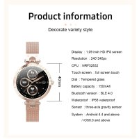 Смарт часовник STELS Q22, Водоустойчив IP68, Неръждаема стомана, снимка 18 - Смарт часовници - 41686674