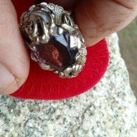 Красив стар пръстен с аметист , снимка 8 - Антикварни и старинни предмети - 41182926