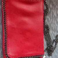 Червена чанта, снимка 4 - Чанти - 41629797