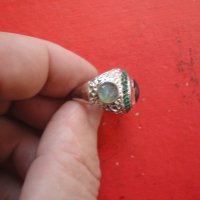 Страхотен пръстен камък и емайл , снимка 4 - Пръстени - 41633825