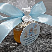 Декорирано бурканче с мед-подарък за погача,кръщене или сватба, снимка 18 - Подаръци за кръщене - 38856978
