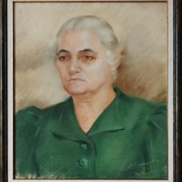 Картина, портрет, 1938 г., худ. Ваня Васкова (1912-1995), снимка 1 - Картини - 41802280