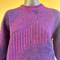 Лилав дамски пуловер, снимка 4 - Блузи с дълъг ръкав и пуловери - 44194707
