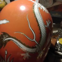 Немска порцеланова ваза дракон , снимка 3 - Вази - 44438031