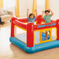 Детски надуваем батут Къща Jump-O-Lene INTEX CROCOLAND, снимка 3 - Градински мебели, декорация  - 44768820