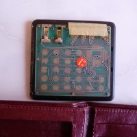 Стар портфейл с калкулатор кожен портмоне за пари карти ретро елка, снимка 5 - Други ценни предмети - 44501080