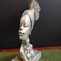 Декоративна статуетка африканка, снимка 3 - Статуетки - 36151277