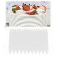 4 вида декорираща заглаждаща текстурна шпатула пластмасова за измазване декориране на торта крем, снимка 2 - Аксесоари за кухня - 39060524
