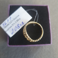 Дамски пръстен 2.66гр 14К  56р-р, снимка 2 - Пръстени - 44601341