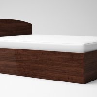 Легло Лео 6 с матрак - 160/200 см, амортисьорен механизъм, Дъб сонома, снимка 4 - Спални и легла - 39792545