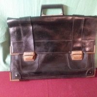 Стара кожена българска чанта, снимка 1 - Други ценни предмети - 34388650