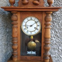 Немски стенен часовник - Junghans - Антика - 1920г., снимка 2 - Антикварни и старинни предмети - 35815629