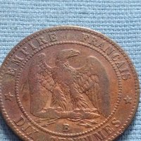 Рядка монета 10 сантима 1856г. Франция Наполеон трети за КОЛЕКЦИЯ 30217, снимка 1 - Нумизматика и бонистика - 42683254