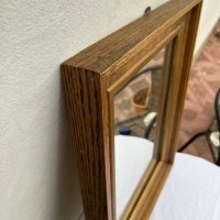 Винтидж огледало с красива дървена рамка №1066, снимка 3 - Антикварни и старинни предмети - 34666999