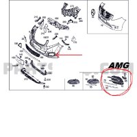 2 бр.решетки за броня AMG Мерцедес W447 V-Class, снимка 2 - Части - 40398476